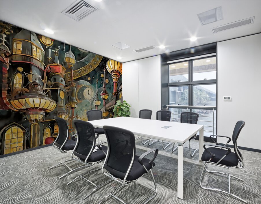 City In Time Wall Printing