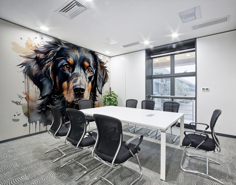 Watercolor Portrait of a Dog 4 Wall Printing