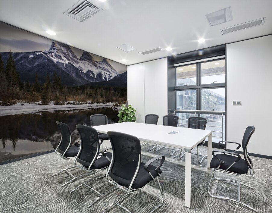 Morning in the mountains Wall Printing