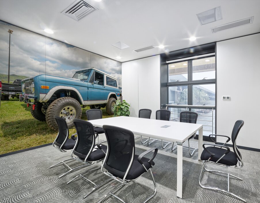 1976 Bronco Smiley at Super Celebration East Wall Printing