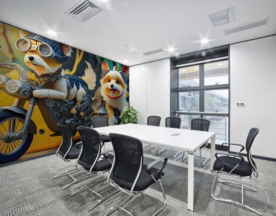 Groovy Motorcycle 1 4 Wall Printing