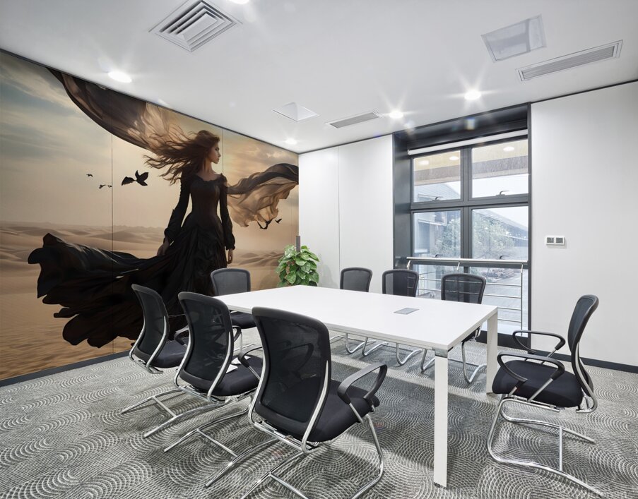 Default Girl in billowing bellows ghostly etherea 1715440552.1888 Wall Printing