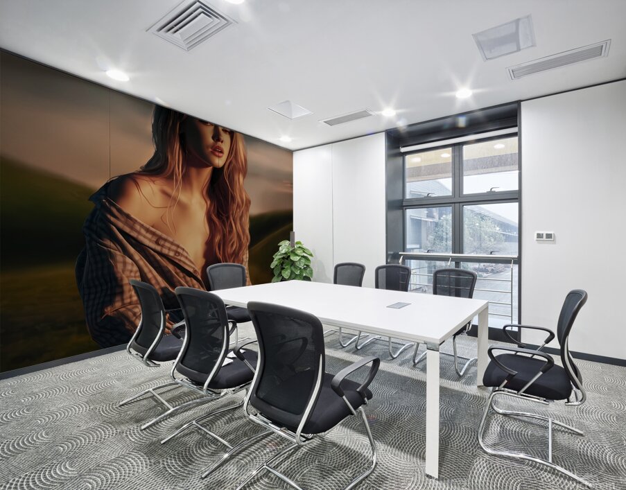 a captivating photograph of a young woman and cat 1715440550.2098 Wall Printing