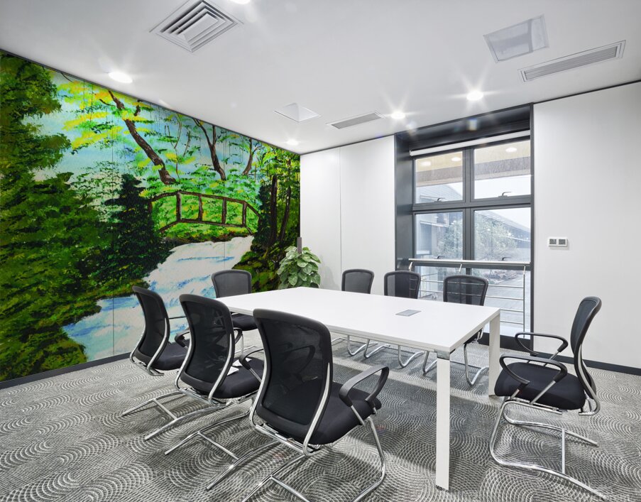 Stream Bridge Wall Printing