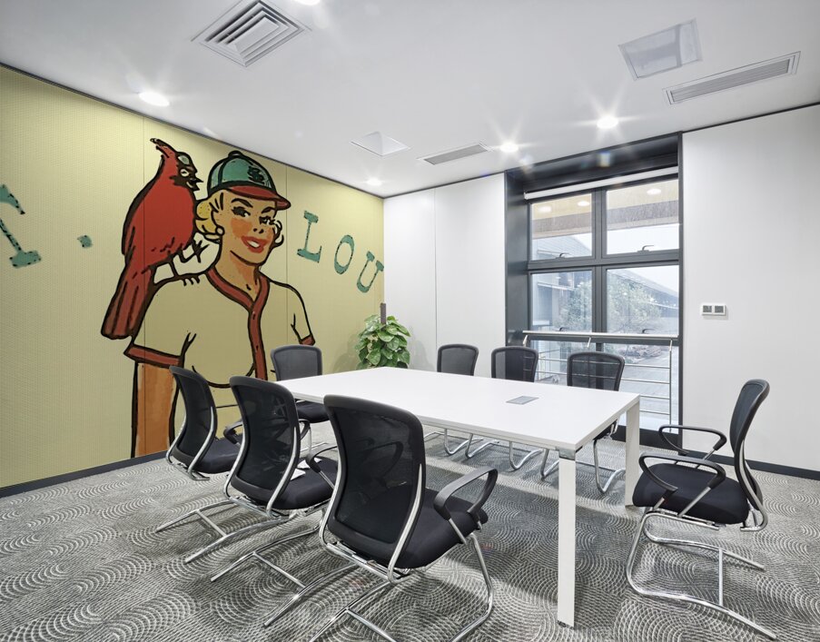 Vintage St. Louis Cardinal Pinup Art Wall Printing