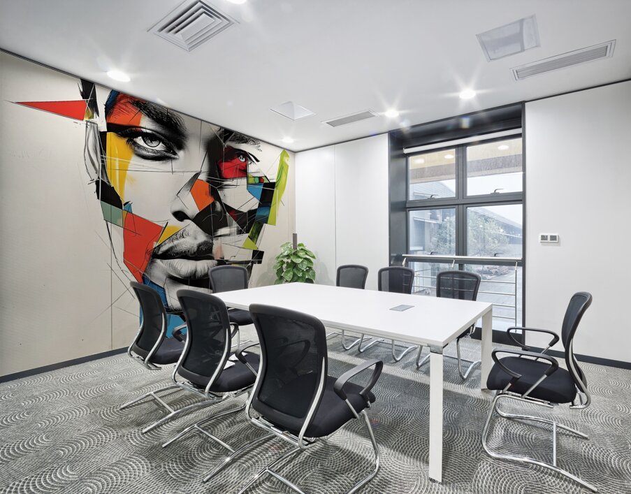 Fragmented Face 23 Wall Printing