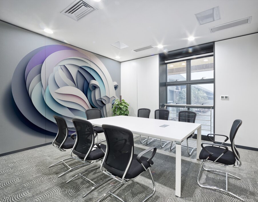 Sleeping Polar Bear Paper Art Wall Printing