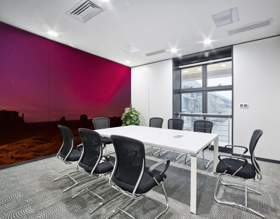 Monument Valley Northern Lights Wall Printing