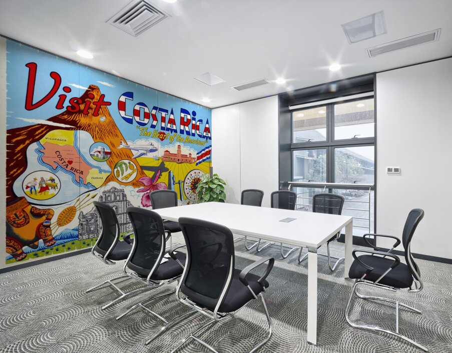 BARRENECHEA.  Visit Costa Rica The Heart of the A Wall Printing