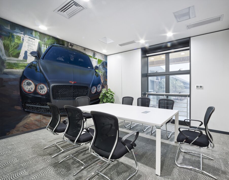 2014 Black Bentley Flying Spur X 2 Wall Printing