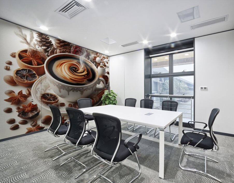 steaming coffee food 25 Wall Printing