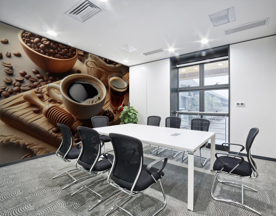 steaming coffee food 30 Wall Printing