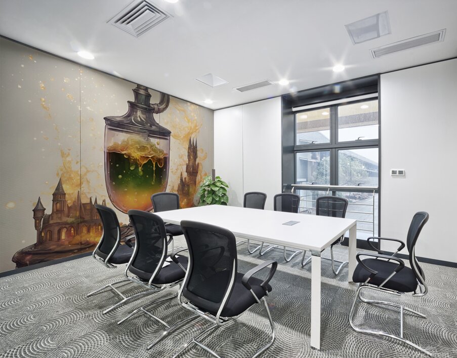 0 A A mesmerizingly bubbling coktail evoking the es... bubbling coktail evoking the es Wall Printing