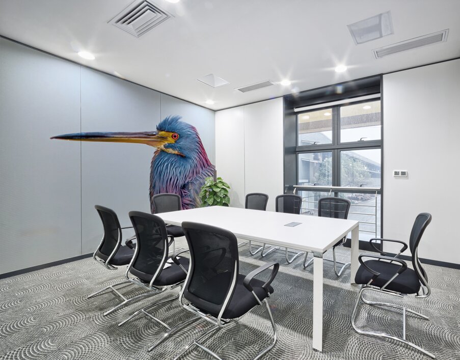 Tri Colored Heron Wall Printing