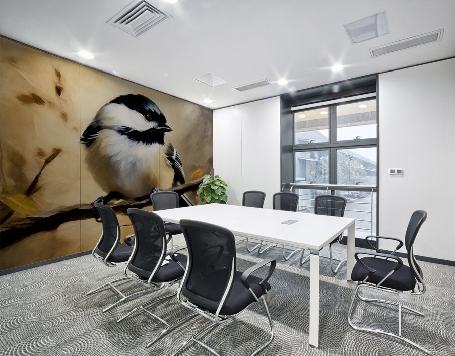 Black Capped Chickadee  Wall Printing