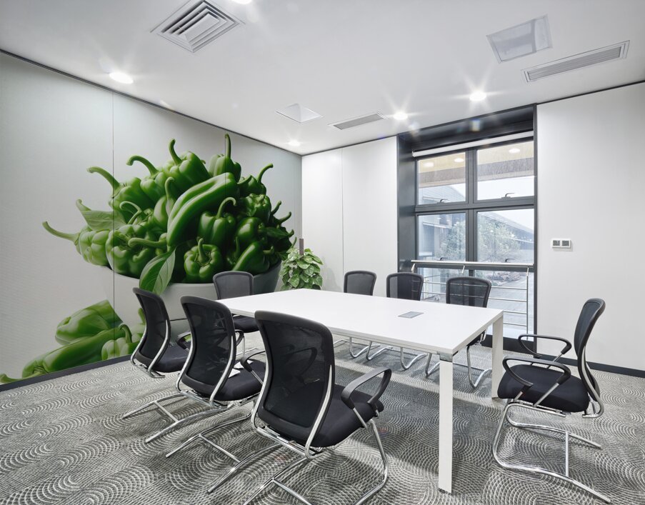 Red green yellow peppers food 14 Wall Printing