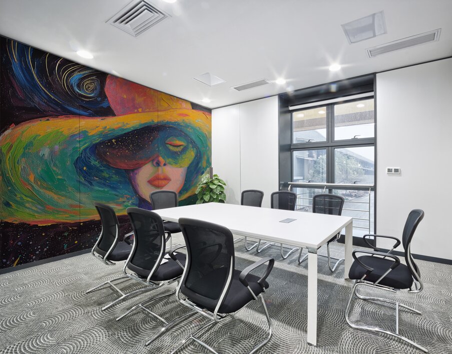 Stellar Hat: Large Acrylic Art Deco Wall Art by Design Delight Wall Printing