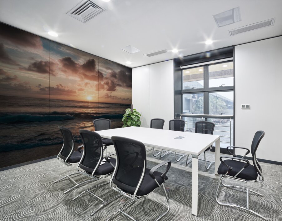 Beach During The Golden Hour Wall Printing
