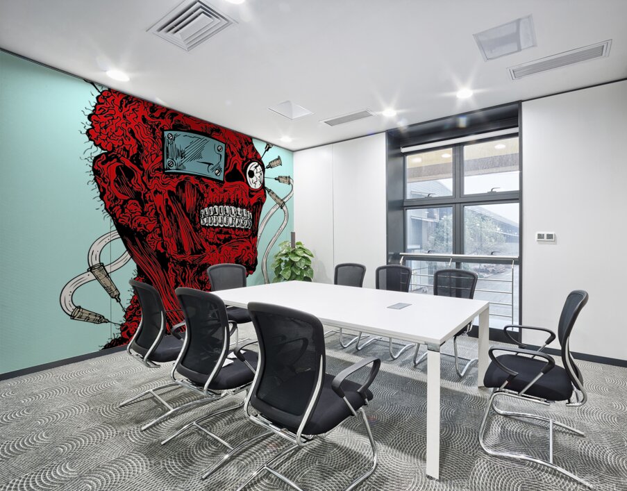 Zombie Injection Wall Printing