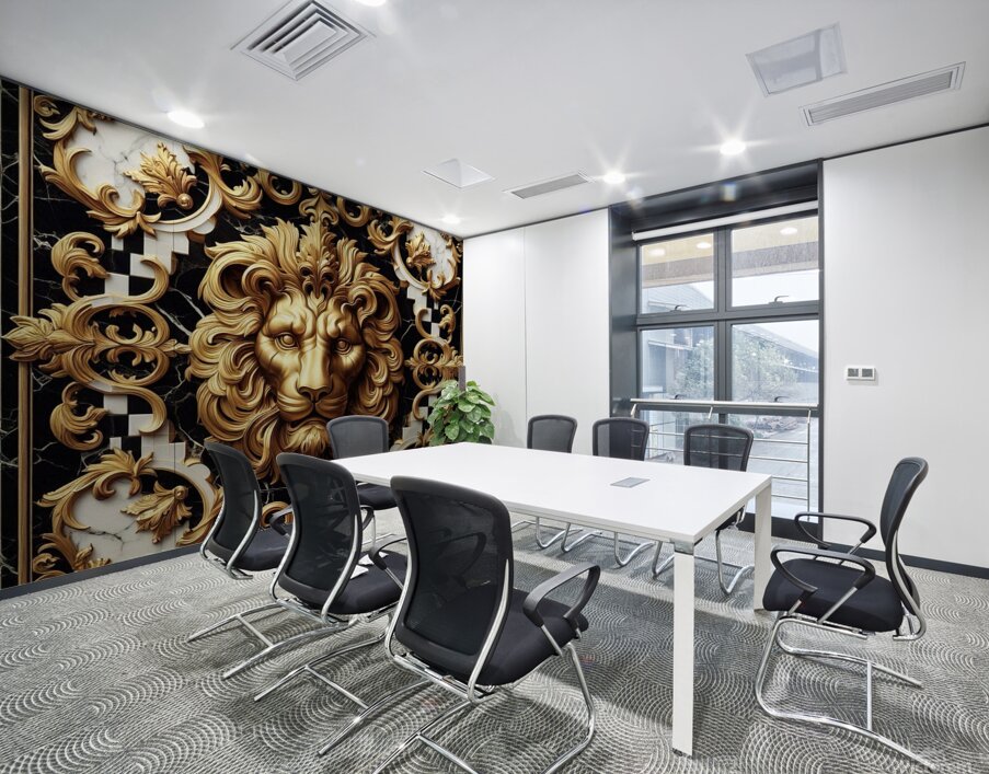 Majestic Lion by Michael Woodard Wall Printing