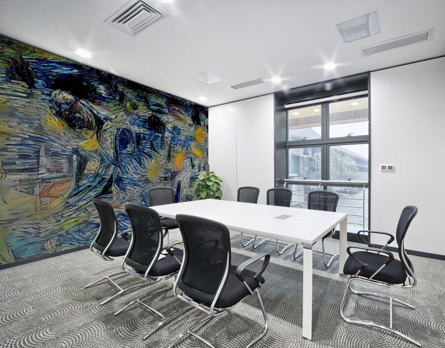 Nocturne in Swirls Wall Printing