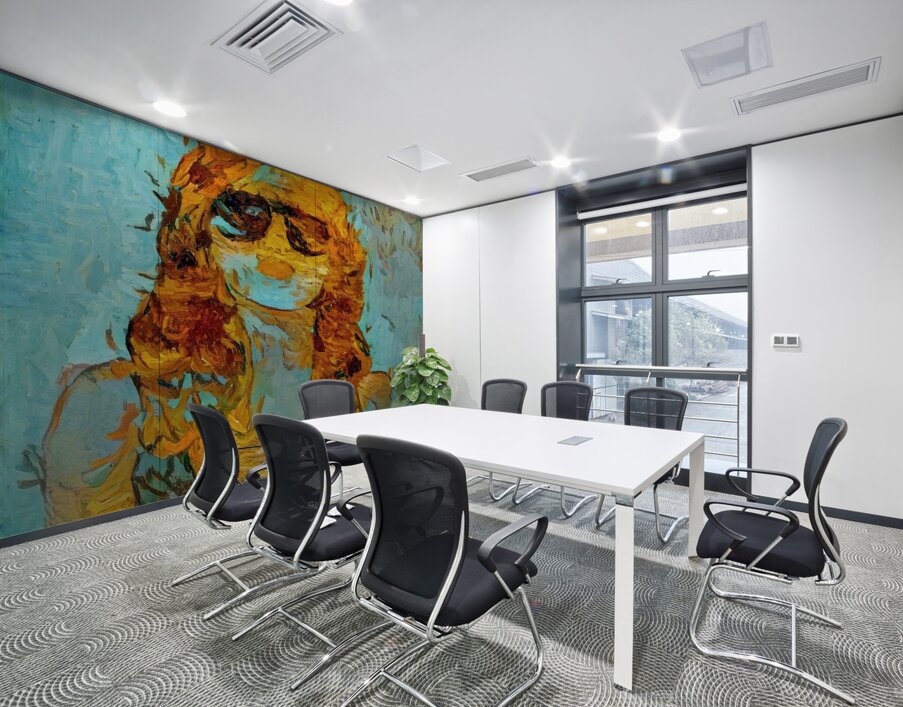 Golden Gaze Wall Printing