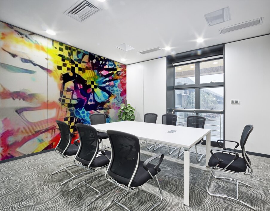 Kaleidoscope Collision Wall Printing