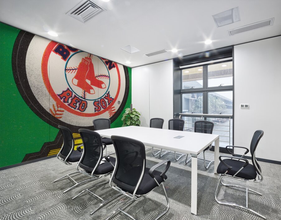 1988 Boston Red Sox Fleer Decal Art Wall Printing