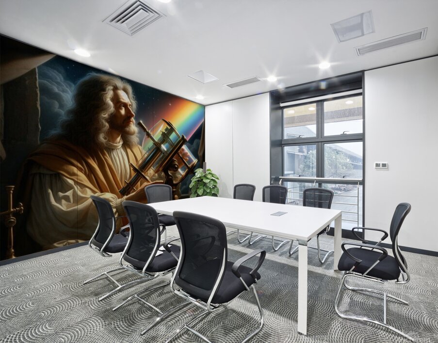 Sir Isaac Newton by Michael Woodard Wall Printing