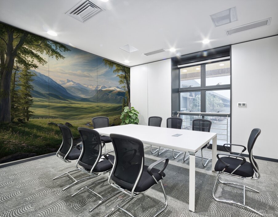 a stunning hyper realistic landscape mural featur Wall Printing
