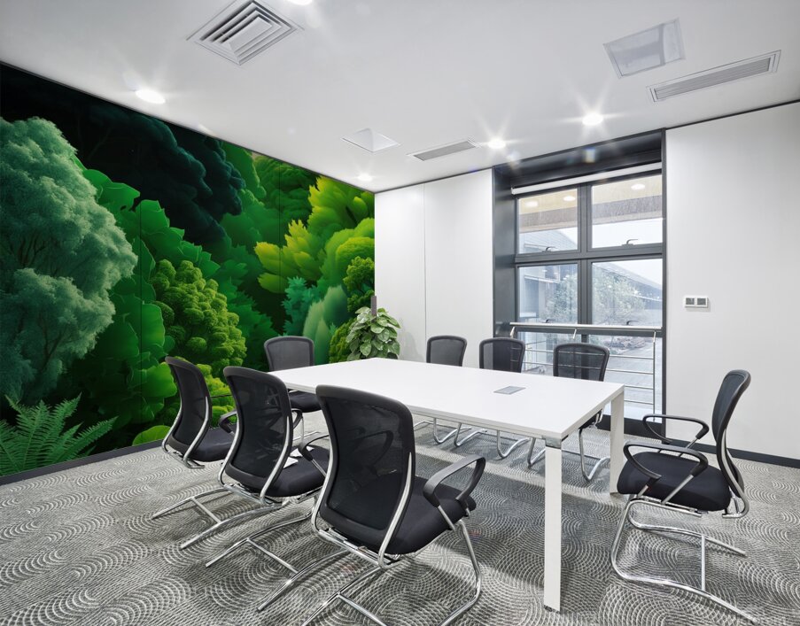 green land Wall Printing