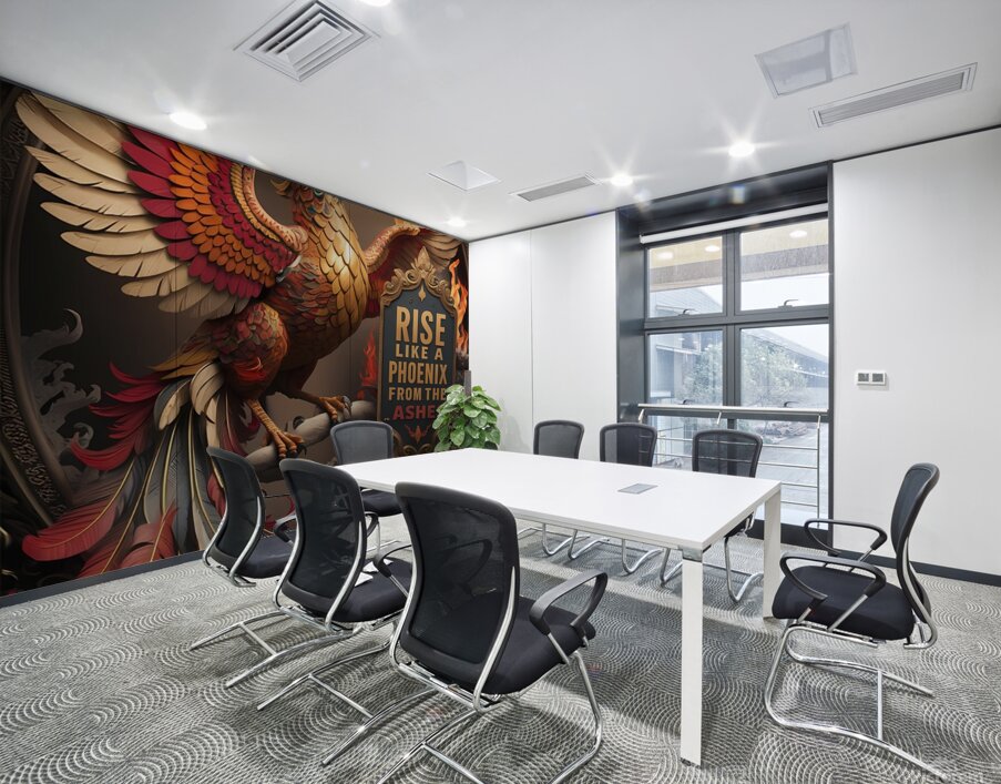 an intricately designed artwork of a majestic pho Wall Printing