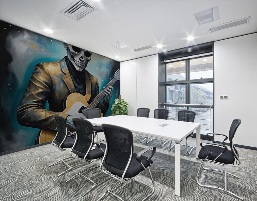 Guitar Ghost Wall Printing