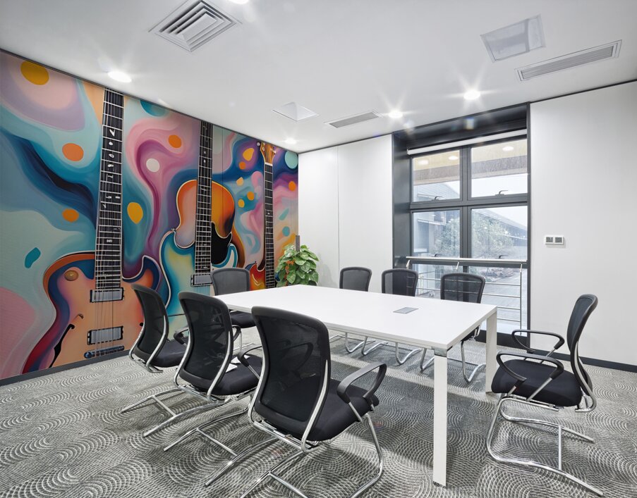 Rainbow Guitars 3 Wall Printing