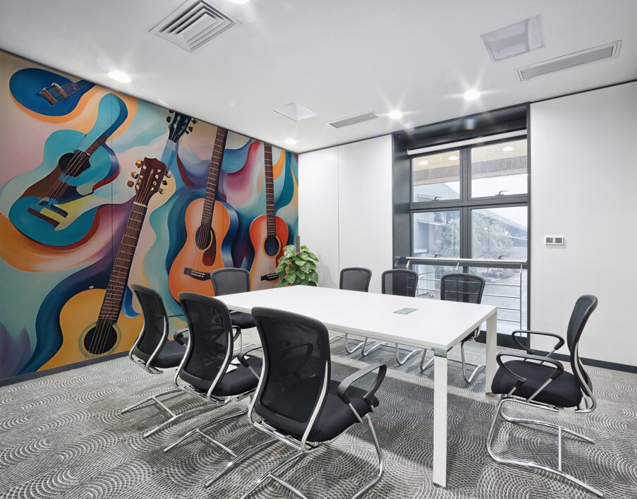 Rainbow Guitars 4 Wall Printing