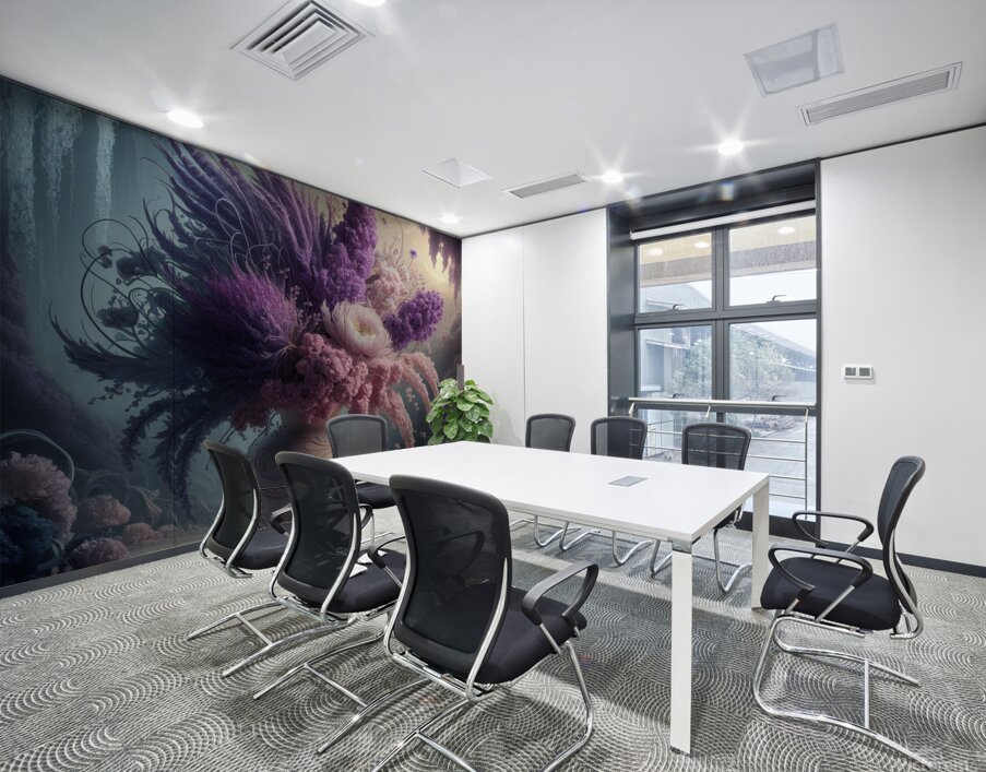 a mesmerizing illustration of a floral masterpiec Wall Printing