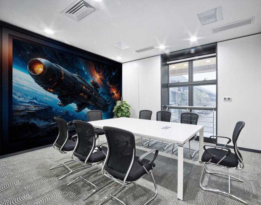 The Torkin Leaving The Planet Trelladen Captivating AI Concept Art by Xzendor7 Wall Printing