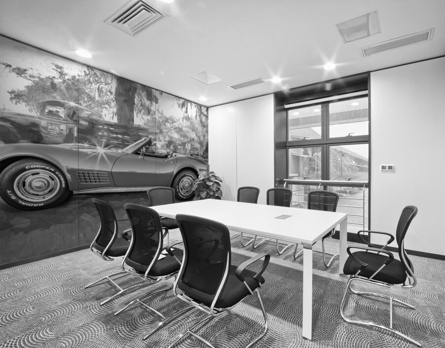 1971 Red Chevrolet C3 Corvette x 19 Wall Printing