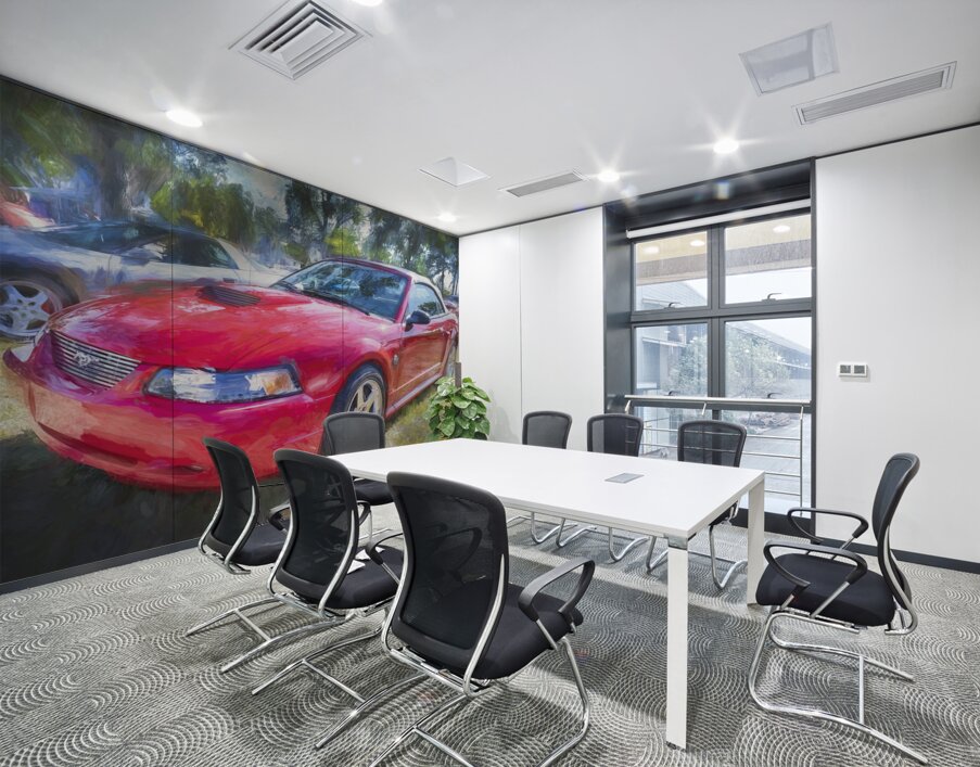 2004 Red Ford Mustang Mach 1 40th Anniversary X 8 Wall Printing