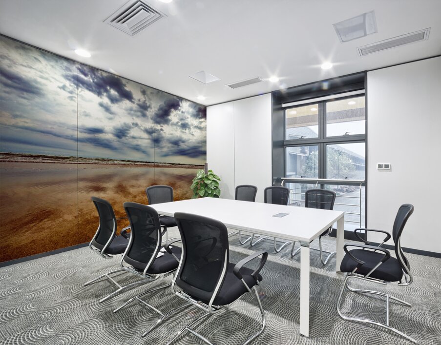 A walk on the beach Wall Printing