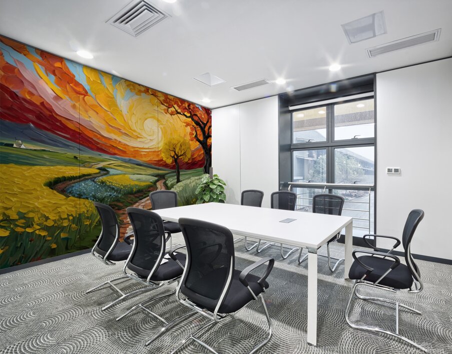 The path between the trees Wall Printing