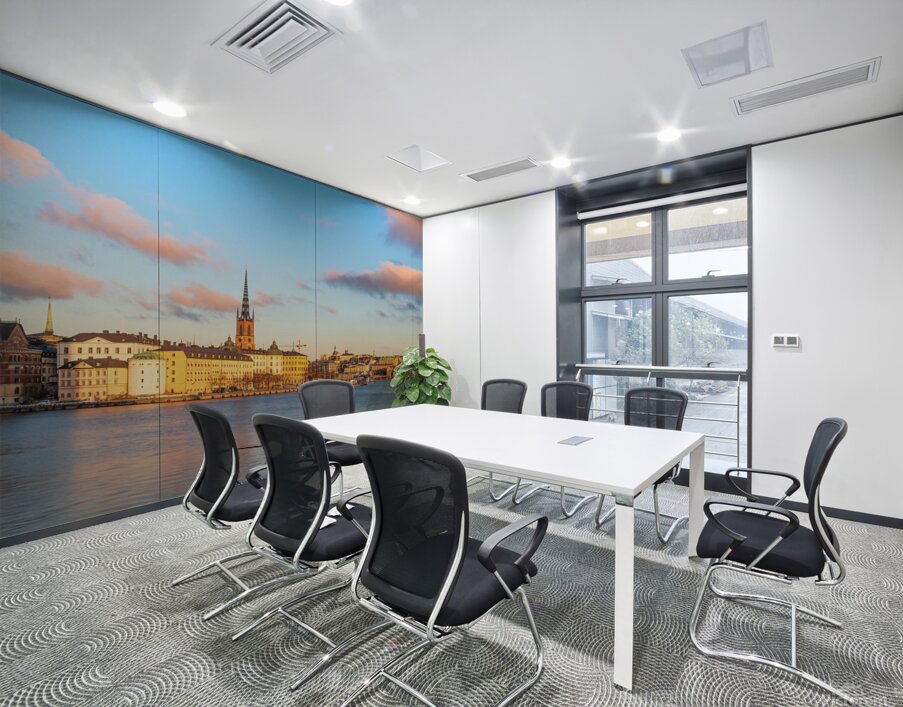 Stockholm Sweden panorama of the old city and of the island of Riddarholmen Wall Printing