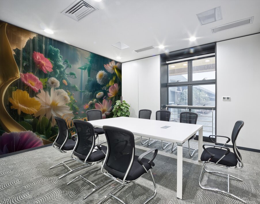 a stunning cinematic illustration of a rainy day Wall Printing