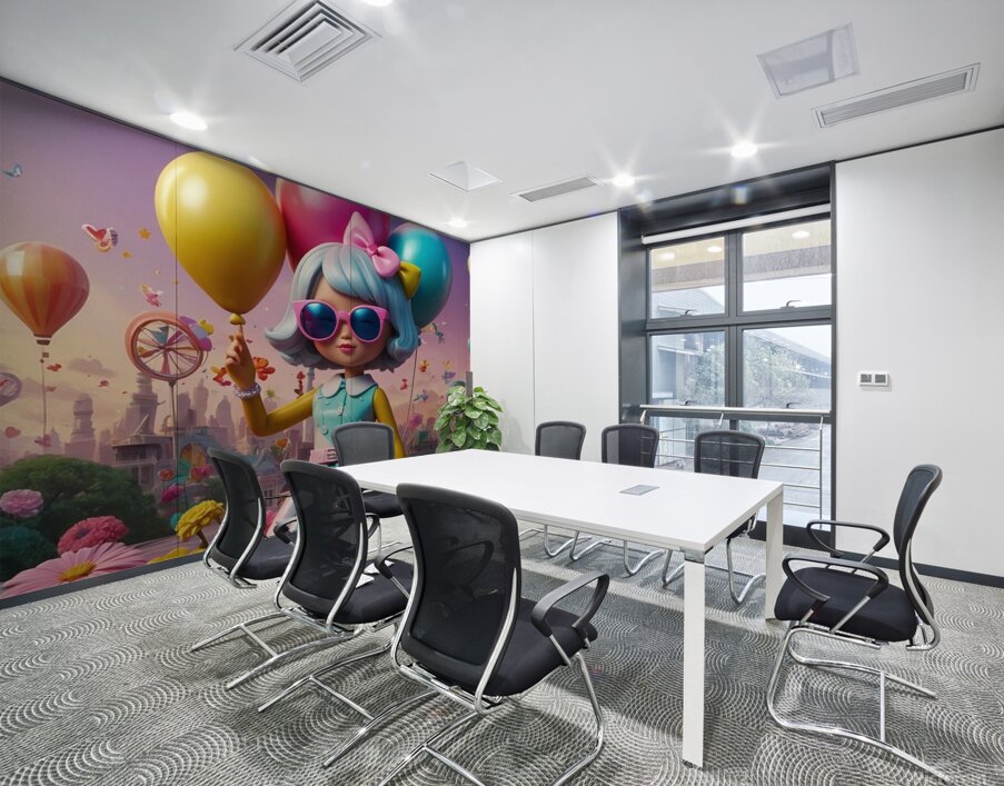 A mesmerizing illustration featuring the name Daniela in a playful Wall Printing