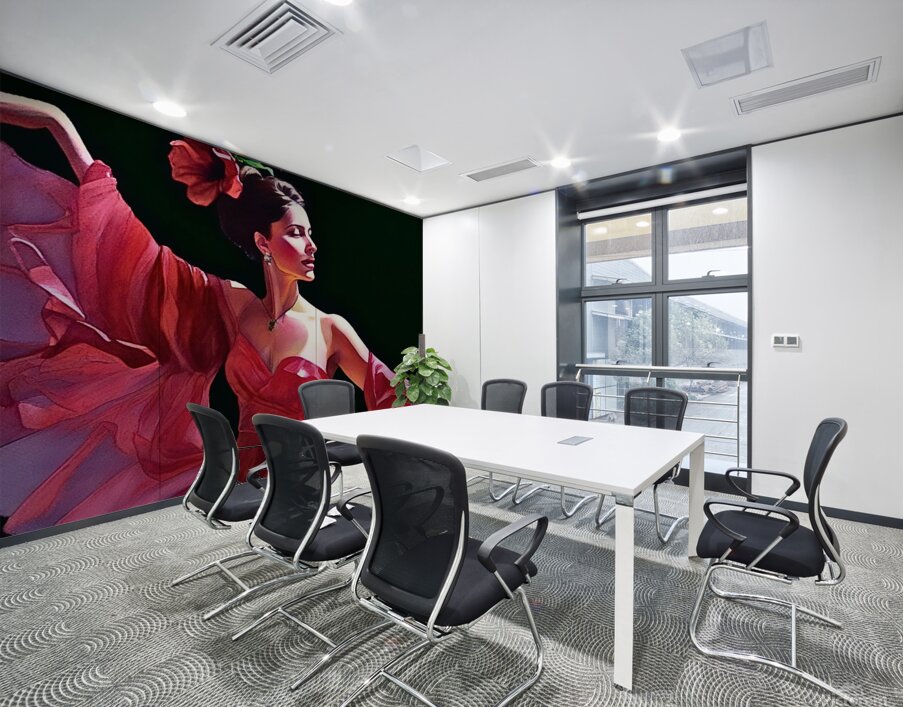 Dancing Lady  Wall Printing