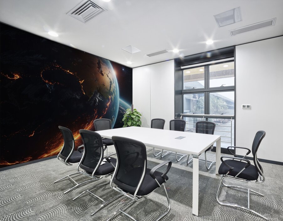 planet fire cinematic realist  Wall Printing