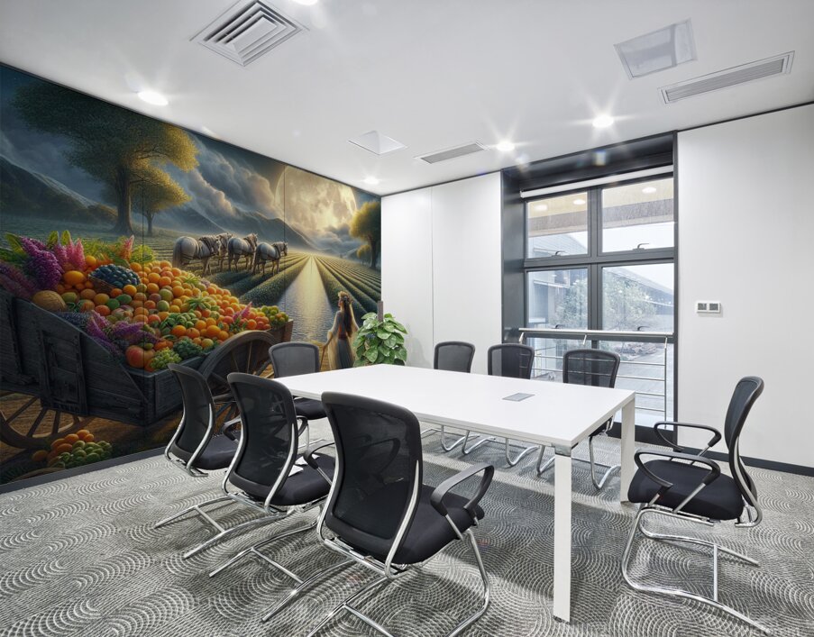 Moonlit Harvest Elegance Wall Printing