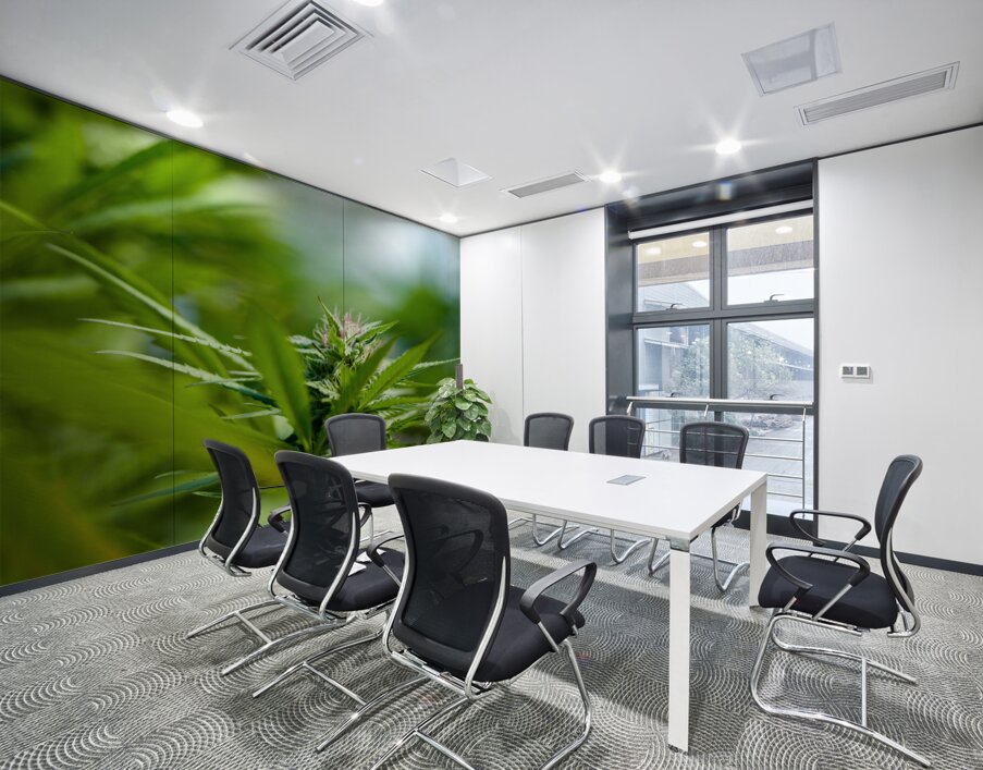 Ethereal Foliage Wall Printing