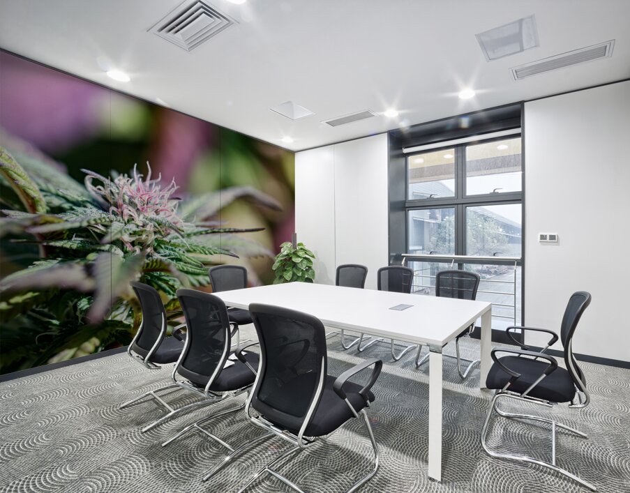 Pretty in Pink & Green Wall Printing