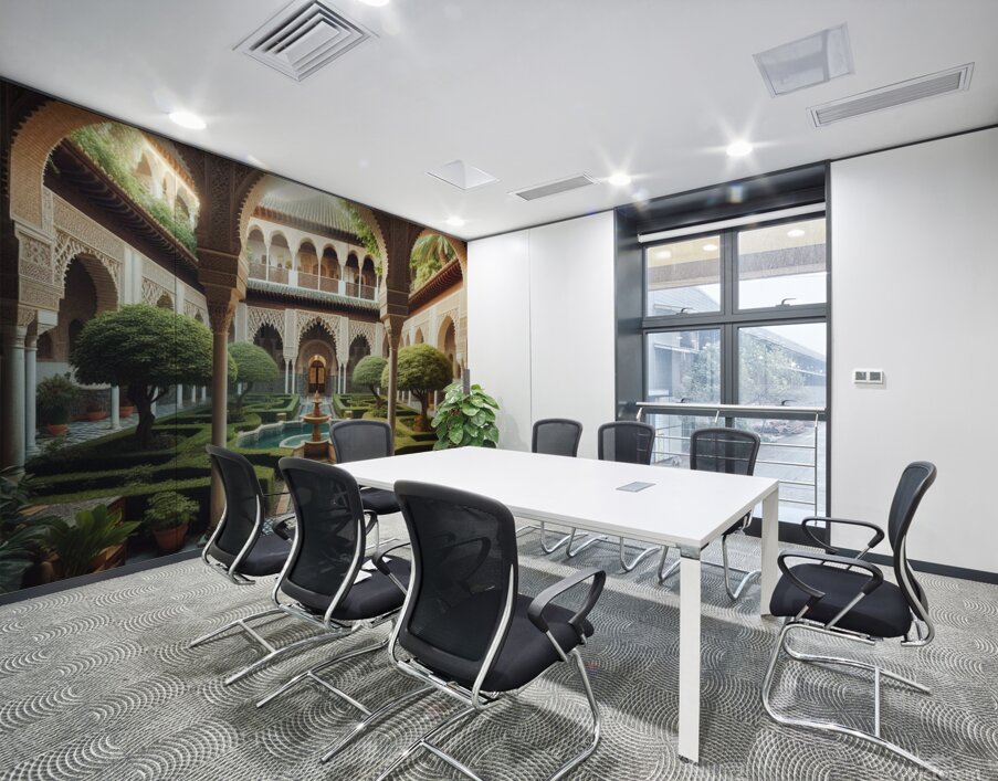 Andalusian Courtyard Wall Printing